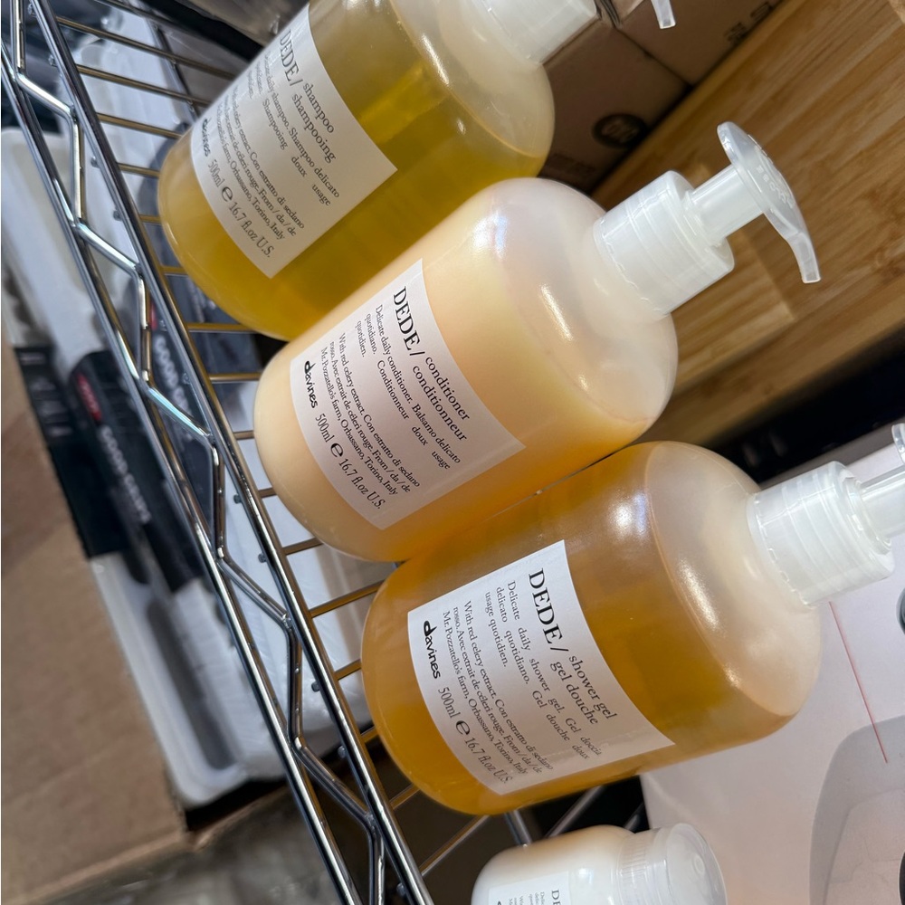 Davines DEDE Shampoo + Conditioner + Shower Gel 16.7 fl oz FULL SIZE BUNDLE